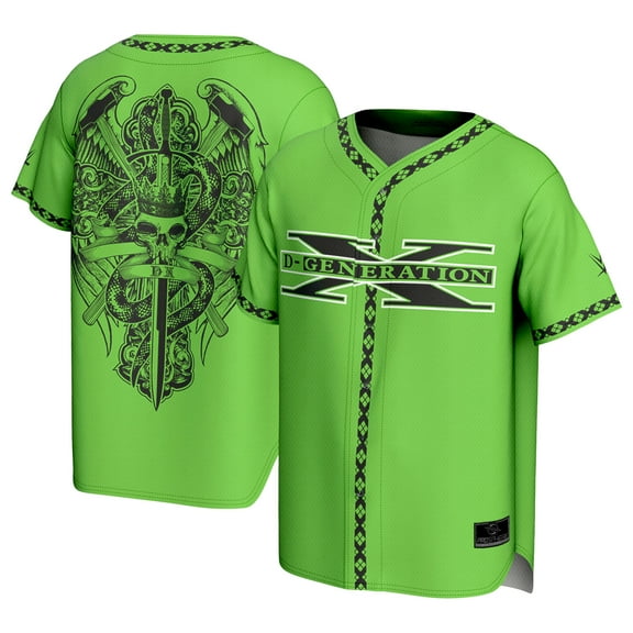Men's ProSphere Green D-Generation X Baseball Fashion Jersey