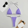 thumbnail image 5 of FhsagQ Ensembles de Maillots de Bain pour Femmes Culottes Ensemble Bikini Triangle String pour Femmes Maillot de Bain Deux Pièces Maillot de Bain Mignon Ensembles de Maillots de Bain pour Femmes Robe Ensembles de Maillots de Bain pour Femmes Grande Taille Sans Entrejambe Violet G, 5 of 5