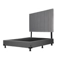 thumbnail image 3 of Box Base Cama Matrimonial + Cabecera Argos Gris, 3 of 7