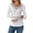 white, variant on Women Lace Trim Rhinestone Long Sleeve T Shirt Solid Color Casual Slim Fit Top