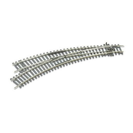 Curved Turnout - HO C100 Insul Dbl Curve LH Turnout, Peco ST-245 OO Gauge Lefthand Curved Point By PECO