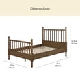 thumbnail image 3 of The Pioneer Woman Harper Spindle Bed, Full, Homestead Brown, 3 of 9