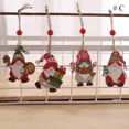 thumbnail image 4 of 12Pcs/Set Christmas Wooden Hanging Crafts Multi Santa Clause Ornament For Xmas Party Home Decorations Kids DIY Painting Gifts, 4 of 5