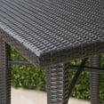 thumbnail image 5 of Colburn Outdoor 5 Piece Multi-brown Wicker Square Bar Table Set, 5 of 5
