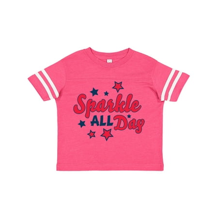 

Inktastic Sparkle All Day with Stars Gift Toddler Boy or Toddler Girl T-Shirt
