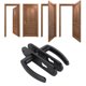 thumbnail image 5 of Juego de cerradura de Palanca de Puerta ANGGREK Versátil Negro Instalación Simple Aleación De Aluminio Acero Inoxidable, 5 of 7