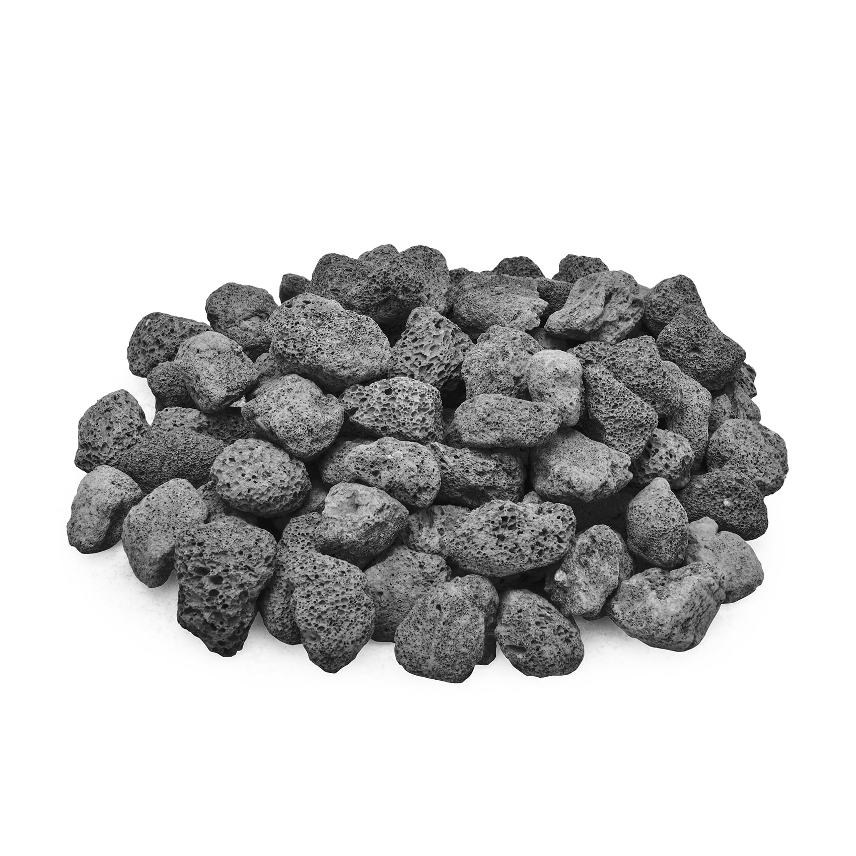 Fireplaces Fire Tables 1-2 Natural Sizes Garden Landscaping Decoration Indoor and Outdoor Use Skyflame 10LB Lava Rocks for Fire Pits Black 