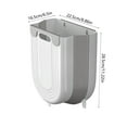 thumbnail image 3 of Kcavykas Kitchen Trash Can with Lid Foldable Wall-Mounted Kitchen Trash Can, Telescopic Hanging Storage Bin for Household and RV Waste Disposal Seasonal Savings for the Holidays, 3 of 6