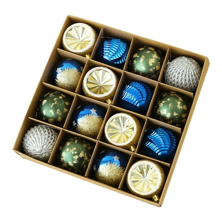 

Large Decorative Easter Eggs That Open Christmas Ball Christmas Tree Hanging Rattan Small Colored Ball Pendant 6cm/2.36in Electroplating Shaped Drop Ball