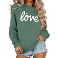 thumbnail image 2 of Valentine Sweatshirts for Women 2026 Cotton Couples Heart Graphic Crewneck Pullover Soft Fashion Valentines Shirts, 2 of 5