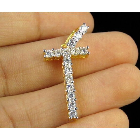 1.5ct Simulated Diamond Women's Initial Letter Pendant 925 Sterling Silver