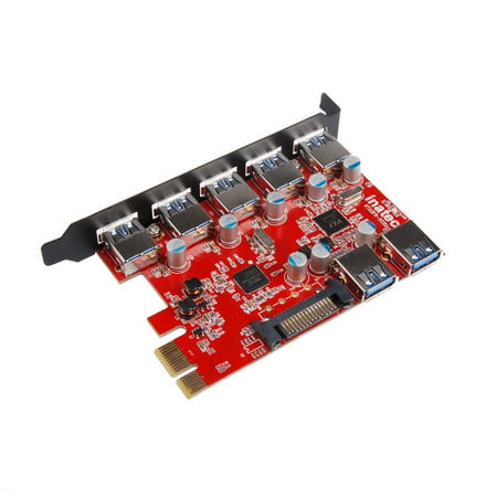 Inateck Internal Superspeed 7 Ports PCI-E to USB 3.0 Expansion Card PCI
