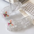 thumbnail image 4 of Xfvqtps Kids Girls Jelly Sandals Closed Toe Princess Flat Summer Beach Waterproof Fisherman Gladiator Sandals, 4 of 9