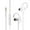 White, variant on FONGE S760 Wired In-ear Waterproof Earphones Ear Hook Earbuds Stereo Super Bass Headphones Sport Headset with Mic Green