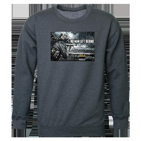 Rapid Dominance No Men Left Graphic Crewneck Sweatshirt, Heather Charcoal - 2XL