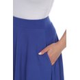 thumbnail image 3 of White Mark Women's Mid Length Fit and Flare Skirt, 3 of 5