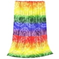 thumbnail image 2 of Fuzoiu Colorful Tie Dye Print Ultra-Soft Micro Fleece Blanket,All Seasons Flannel Throw, Lightweight Blanket for Bed, Sofa, Couch, Movie Night, Camping, and Travel-80"x60", 2 of 7