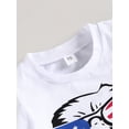 thumbnail image 5 of Bagilaanoe 4th of July Clothes for Toddler Baby Boys Short Sleeve Print T-shirt Tops + Shorts 3M 6M 12M 18M 24M 3T Kids Independence Day Outfits 2pcs Short Pants Set, 5 of 8