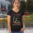 thumbnail image 4 of US Army 250 Anniversary Women's V-Neck T-shirt Military Veteran DD 214 Patriotic, 4 of 7