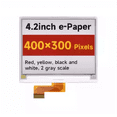 thumbnail image 2 of Módulo de Pantalla de Tinta Electrónica de Papel Electrónico de 4,2 Pulgadas, Papel Electrónico de 4,2 Pulgadas (G), 400 X 300, Rojo/Amarillo/Negro/, Interfaz SPI, 2 of 5
