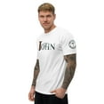 thumbnail image 3 of JOHN Fitted Sleeve T-shirt (White, S), 3 of 4