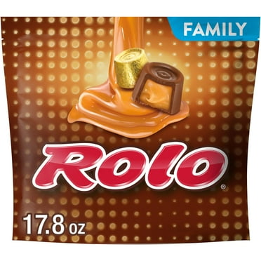 Rolo Rich Chocolate Caramels Candy, Family Pack 17.8 oz
