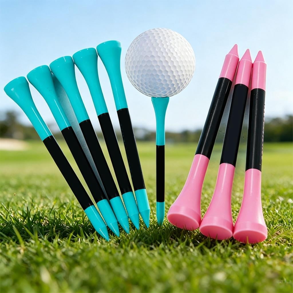 Yihuala 24Pcs Golf Tees Seat Ball Holders Light Weight Ball Marker Golf Accessories for Outdoor Sports Easy to Use