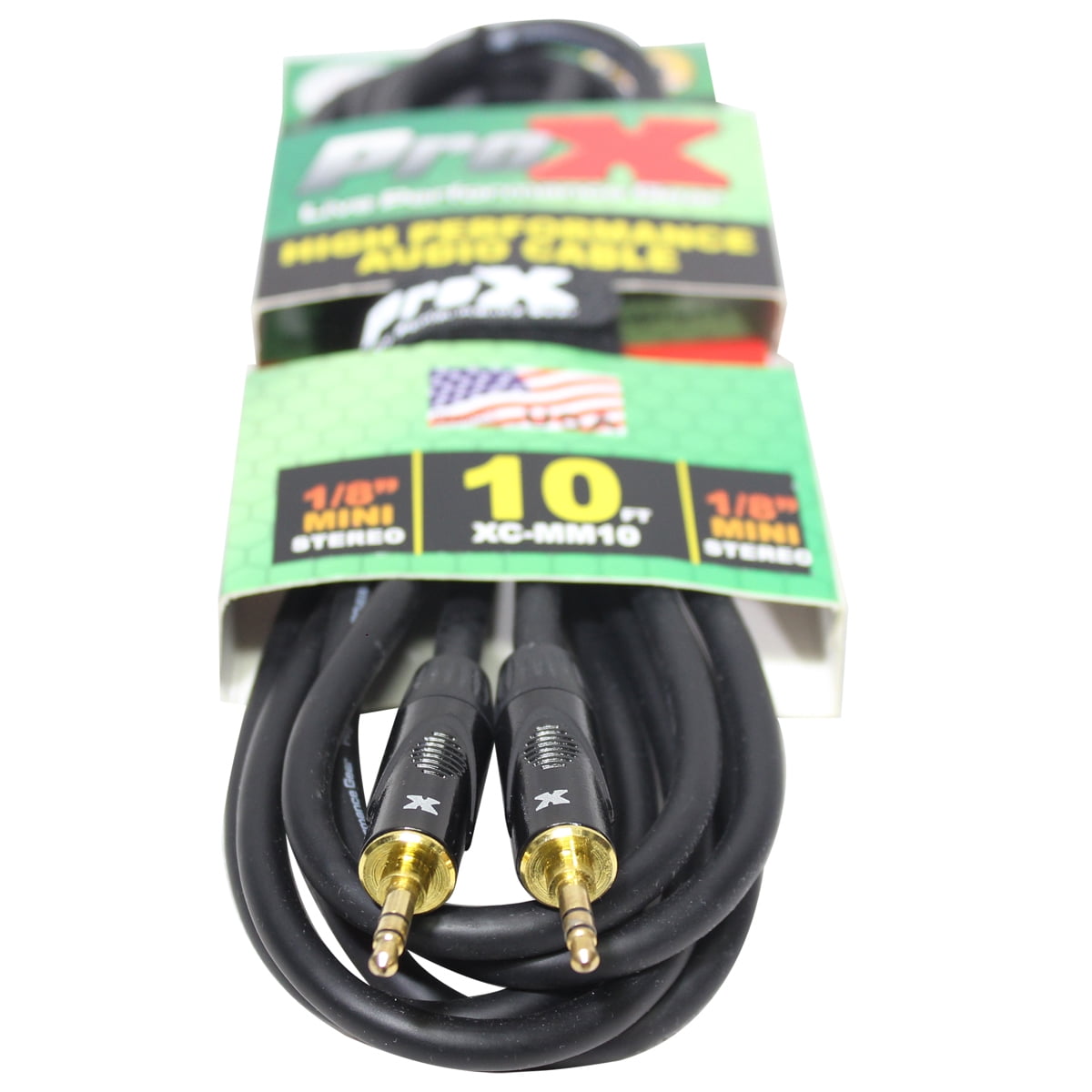 ProX XC-MM10 10' 1/8" (3.5mm) TRS-M Mini to 1/8" (3.5mm) TRS-M Mini Balanced High Performance Audio Cable
