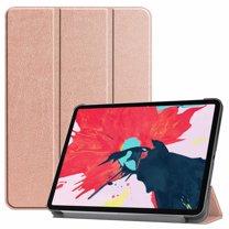 iPad Pro 11 Case 2020, Allytech PU Leather Slim Fit Folio Flip Trifold Kickstand Smart Cover with Auto Sleep Wake Apple Pencil Charging Full Protective Case Cover for Apple iPad Pro 11" 2020,Rosegold
