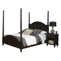 2-Pc Bedroom Set in Espresso Finish (Queen: 89.25 in. L x 63 in. W x 80 in. H)