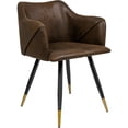 thumbnail image 2 of Set 2 Sillas Sillones Juego Comedor Cocina Suede Gamuza Cafe, 2 of 6