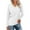 White, variant on YYDGH Womens T Shirts V Neck Long Sleeve Casual Tops Soft Solid Color Basic Tee Coffee XXL