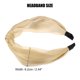 thumbnail image 4 of pieza de diadema de seda anudada, diadema de moda para mujer antideslizante, color caqui, 4 of 7