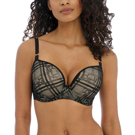 

Freya Fatale Molded Plunge Underwire T-Shirt Bra (401431) 28DD Noir