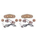 thumbnail image 1 of Paquete de 2 Pastillas de Bobina Simple de Arce Precableado de 3 Polos CUTICAT Tono de volumen de recogida de 3 cuerdas, 1 of 8