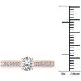thumbnail image 4 of 1 Carat T.W. Diamond Classic 14kt Rose Gold Engagement Ring, 4 of 5