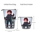 thumbnail image 2 of Lsque Chucky Pattern Telescopic Pencil Bag Pen Holder Stationery Case, Stand-up Retractable Transformer Bag Organizer, 2 of 6