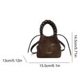 thumbnail image 2 of Mujeres Bolso Hombro Bolso Cubo PU Pu Cuero Bolso (café), 2 of 9