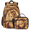 Color 1, variant on Bowling Ball Backpack with Lunch Bag Set, 18.3 Inch Travel Laptop Backpack with Insulated Cooler Lunch Box, Retro Sports Casual Daypack Work Bag