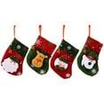Christmas Socks Xmas Tree Hanging Pendant Felt Santa Claus Elk Snowman