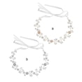 thumbnail image 4 of Diadema Qarigey Nupcial para Mujer Decoración de Perlas Plata, 4 of 6