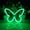 Green, variant on 1Pc Butterfly Shaped LED Neon Light, Innovative USB & Battery Powered Wall Light for Bedroom Decor, Valentine's Day Birthday Party Supplies Proposal, Holiday Decoration Accessories Neon Garden Light