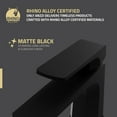 thumbnail image 5 of ANZZI Single Handle Single Hole Bathroom Faucet With Pop-up Drain in Matte Black, 5 of 8