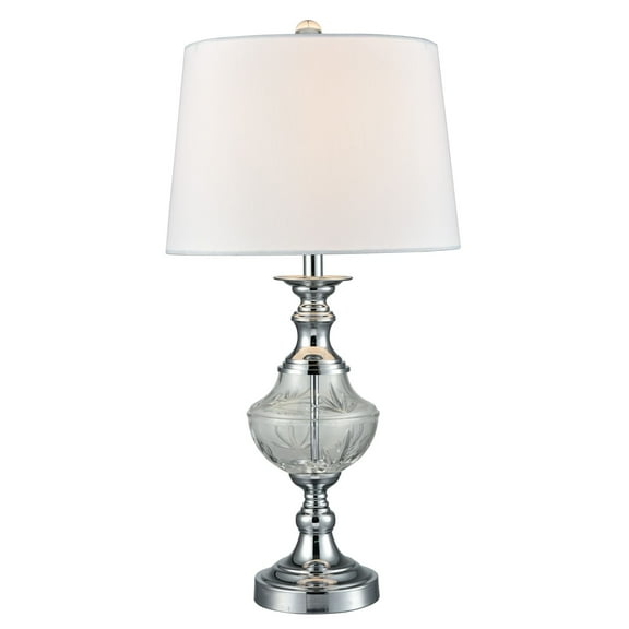 25.5"H Frosted Murray 24% Lead Crystal Table Lamp