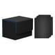 thumbnail image 2 of Caja para baraja de cartas, porta cartas, caja de almacenamiento de cartas con funda, cierre magnético premium, Azul negro, 2 of 9