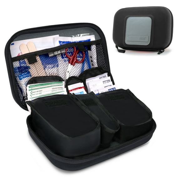 USA Gear Travel Organizer Case for First-Aid Supplies - First Aid Case Only