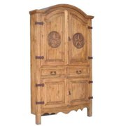 Million Dollar Rustic 01-1-10-13C-TX Corner Sierra Armoire With Star
