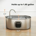 thumbnail image 3 of 7L Stainless Steel Pet Water Fountain with Filters, Ultra-Quiet Pump for Cats and Dogs, 3 of 11