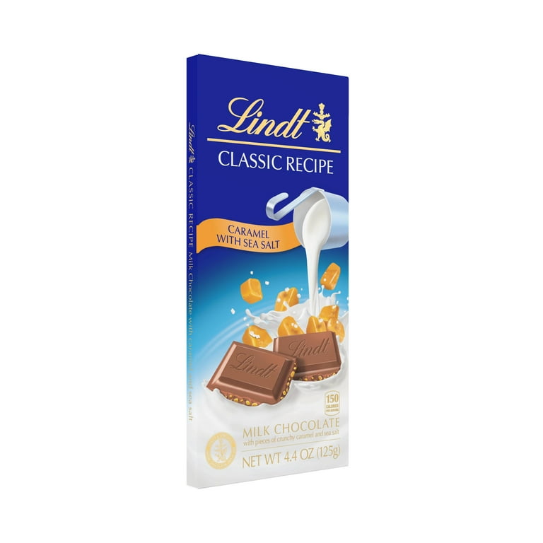 Lindt Classic Recèpe Caramel with Sea Salt Chocolate, 4.4 Oz