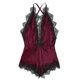 thumbnail image 1 of Gibobby Conjunto de lencería Sexy Camisón de malla para mujer, estilo kimono de encaje(Rojo, XG), 1 of 5